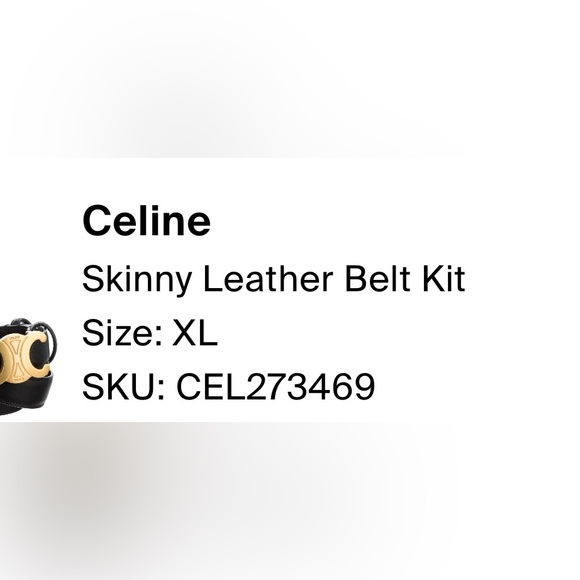 Authentic MEDIUM TRIOMPHE BELT IN TAURILLON LEATHER in excellent condition - Picture 11 of 11